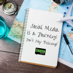 social media is a journey graphic the crush agency