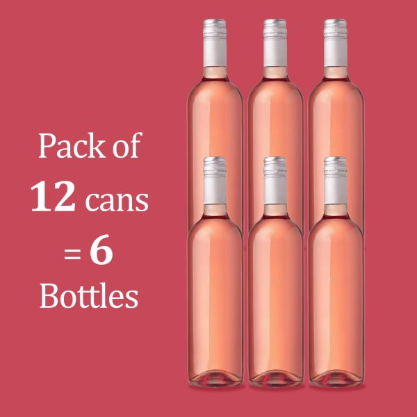 H2O (New Vintage!) The World’s First California Wine-Infused Sparkling Refreshment, 0.0% Non-Alcoholic, 12 Fl oz Can (Pinot Noir) - Image 3