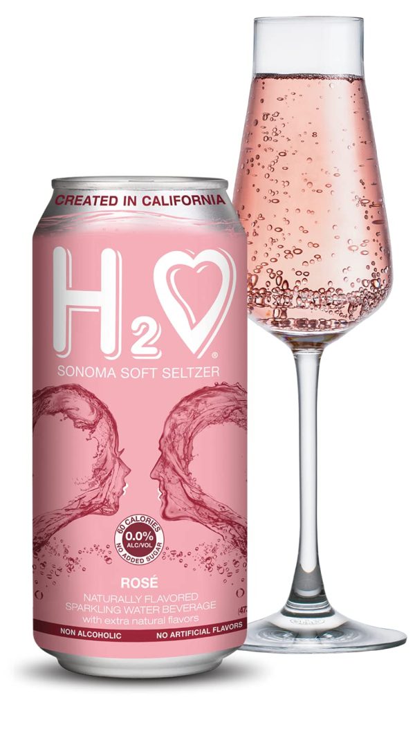 H2o (Complex Flavor) R12– California Rose Wine Infused Refreshment, 0.0% Non-Alcoholic, Jam-packed with flavor plus Hydrating Minerals, (Sparkling Rose)
