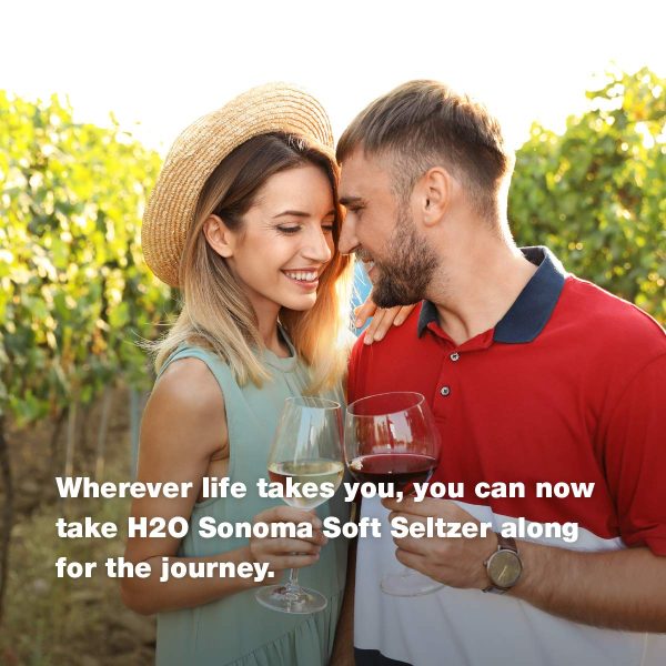 H2O (New Vintage!) The World’s First California Wine-Infused Sparkling Refreshment, 0.0% Non-Alcoholic, 12 Fl oz Can (Pinot Noir) - Image 7