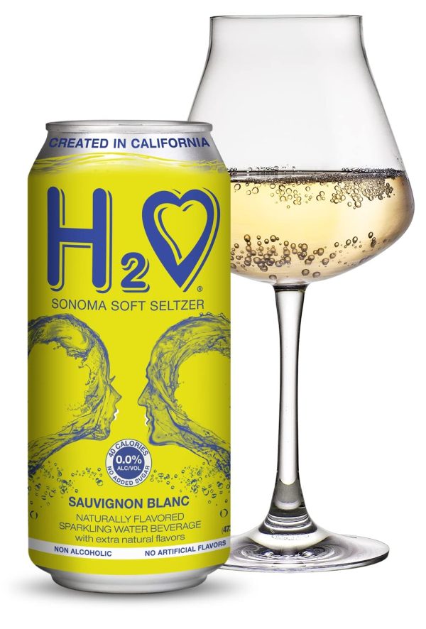 H2o (Silky & Smooth) – California White Wine Infused Refreshment, 0.0% Non-Alcoholic, Jam-packed with flavor plus Hydrating Minerals (Sauvignon Blanc)